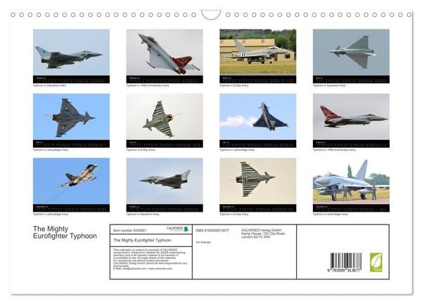 Produktbild: The Mighty Eurofighter Typhoon (Wall Calendar 2027 DIN A3 landscape), CALVENDO 12 Month Wall Calendar