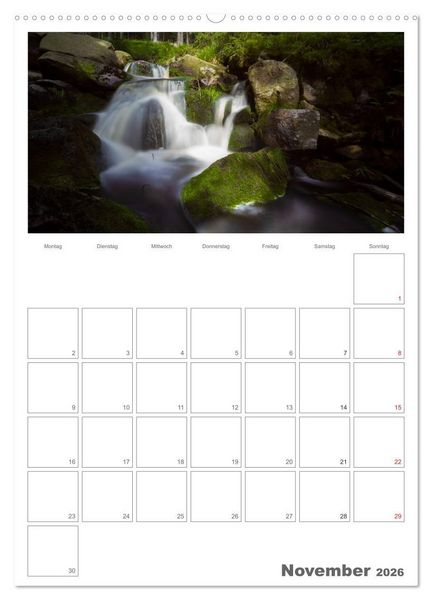 Produktbild: Harzer Wasserwelten (Wandkalender 2026 DIN A2 hoch), CALVENDO Monatskalender