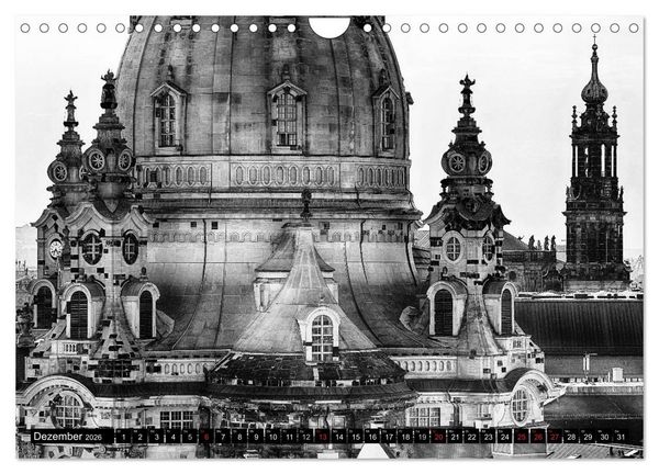 Produktbild: Dresden Faszination Schwarz Weiss (Wandkalender 2026 DIN A4 quer), CALVENDO Monatskalender