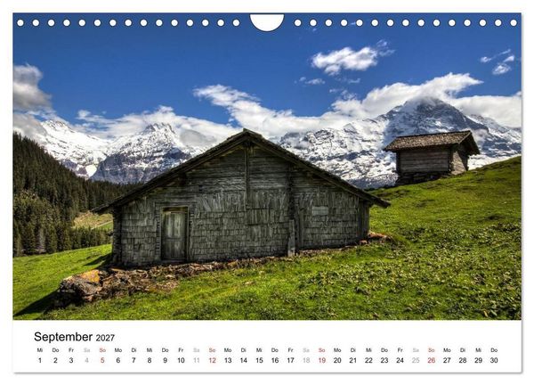Produktbild: Berner Oberland (Wandkalender 2027 DIN A4 quer), CALVENDO Monatskalender