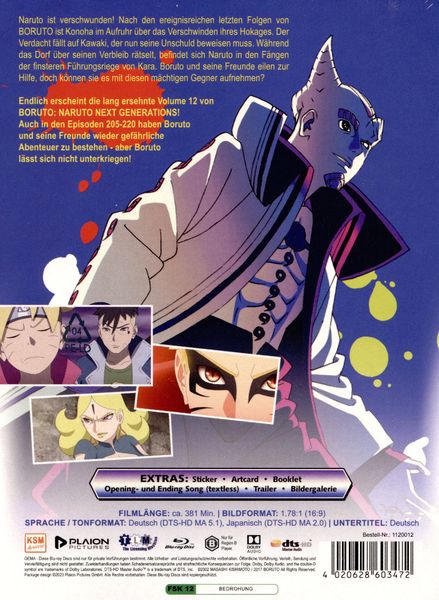 Produktbild: Boruto: Naruto Next Generations - Volume 12 (Ep. 205-220) [3 BRs]