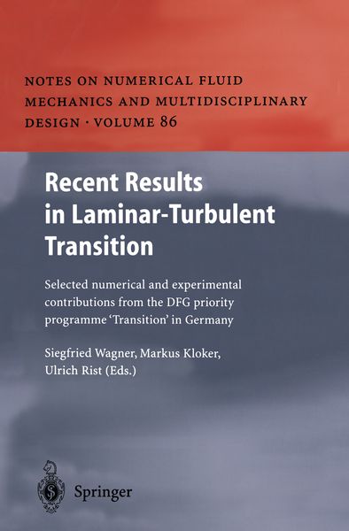 Produktbild: Recent Results in Laminar-Turbulent Transition