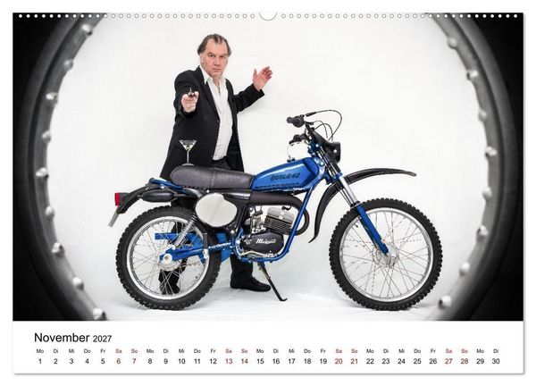 Produktbild: Echte M&auml;nner, coole Mopeds (Wandkalender 2027 DIN A2 quer), CALVENDO Monatskalender