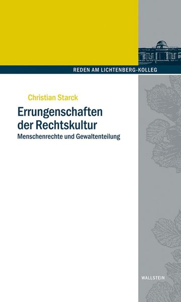 Produktbild: Errungenschaften der Rechtskultur