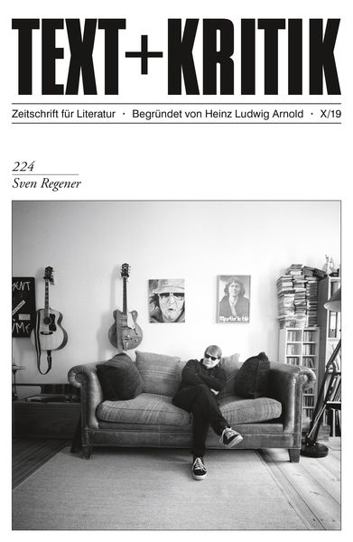 Produktbild: TEXT + KRITIK 224 - Sven Regener