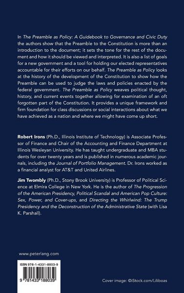 Produktbild: The Preamble as Policy