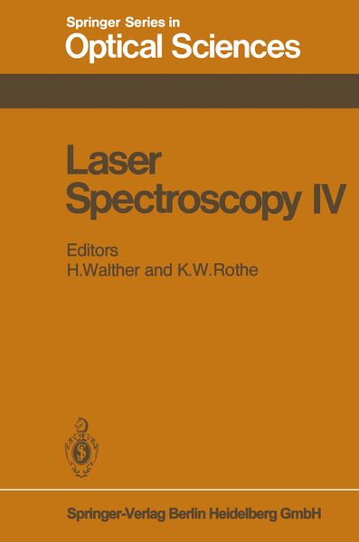 Produktbild: Laser Spectroscopy IV