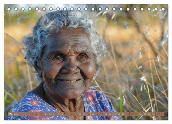 Produktbild: Aborigines - Farben des Outback (Tischkalender 2026 DIN A5 quer), CALVENDO Monatskalender