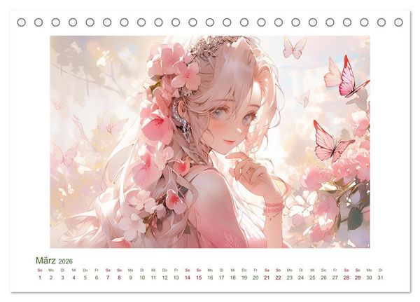 Produktbild: Der M&auml;dchen-Kalender (Tischkalender 2026 DIN A5 quer), CALVENDO Monatskalender