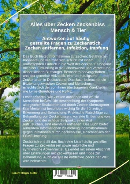 Produktbild: Alles &uuml;ber Zecken Zeckenbiss Mensch & Tier