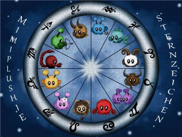 Produktbild: CALVENDO Puzzle Mimiplushie Sternzeichen 1000 Teile Lege-Gr&ouml;&szlig;e 64 x 48 cm Foto-Puzzle Bild von Pezi Creation / Mimiplushie