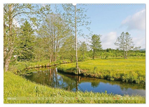 Produktbild: Arber, Rachel und Lusen: Der Hintere Bayerische Wald (Wandkalender 2026 DIN A2 quer), CALVENDO Monatskalender