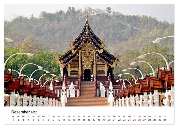 Produktbild: Sehnsuchtsland Thailand (Tischkalender 2026 DIN A5 quer), CALVENDO Monatskalender