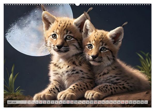 Produktbild: Auf den Spuren der Luchse (hochwertiger Premium Wandkalender 2026 DIN A2 quer), Kunstdruck in Hochglanz