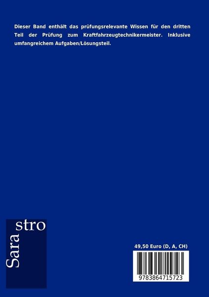 Produktbild: Kraftfahrzeugtechnikermeister - Das pr&uuml;fungsrelevante Wissen
