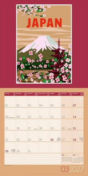 Produktbild: Vintage Voyage Kalender 2027 - 30x30 - Art12