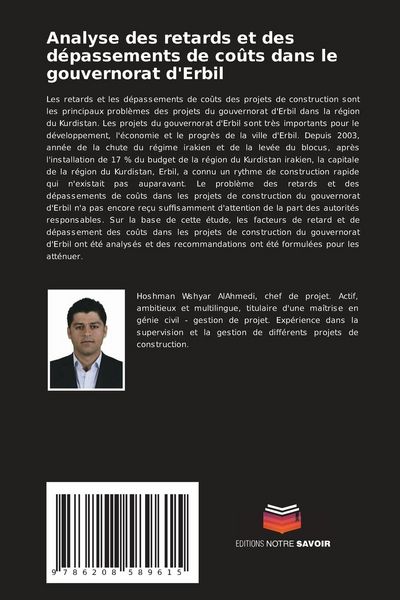 Produktbild: Analyse des retards et des d&eacute;passements de co&ucirc;ts dans le gouvernorat d'Erbil