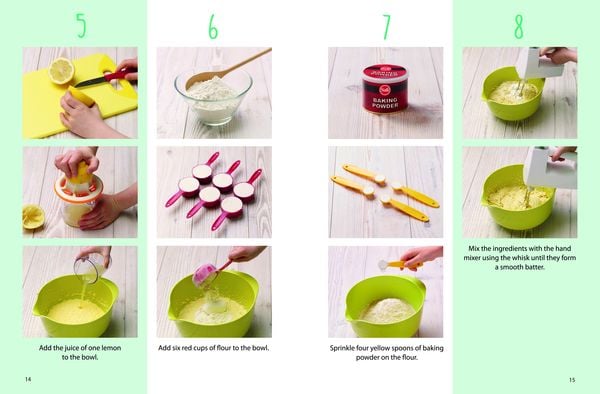 Produktbild: Kids Easy Cup Cookbook: Baking with Kids (Part 1), Baking box set incl. 5 colorful measuring cups