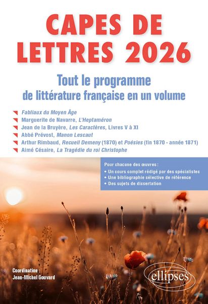 Produktbild: CAPES de Lettres 2027 - Tout le programme de litt&eacute;rature fran&ccedil;aise en un volume