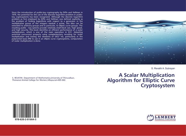 Produktbild: A Scalar Multiplication Algorithm for Elliptic Curve Cryptosystem