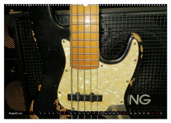 Produktbild: Gitarren und Amps - abgerockt (hochwertiger Premium Wandkalender 2026 DIN A2 quer), Kunstdruck in Hochglanz