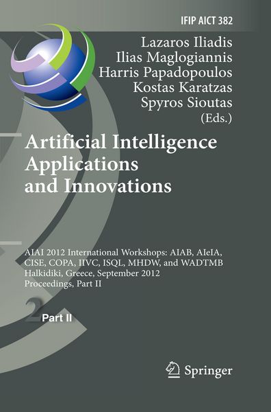 Produktbild: Artificial Intelligence Applications and Innovations