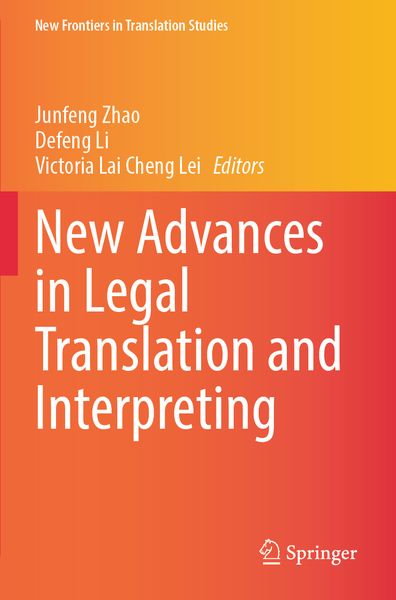 Produktbild: New Advances in Legal Translation and Interpreting