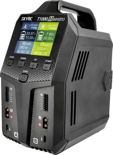 SKYRC T1000 AC/DC Modellbau-Ladegerät 20A Blei, LiFePO, LiHV, LiIon, LiPo, NiCd, NiMH
