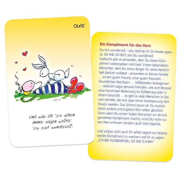 Produktbild: Oups Karten - &bdquo;Sonnenstrahlen für unser Herz&rdquo;