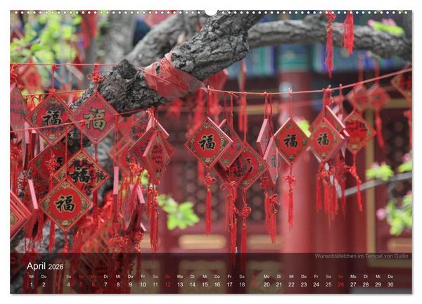 Produktbild: Erlebe China (Wandkalender 2026 DIN A2 quer), CALVENDO Monatskalender