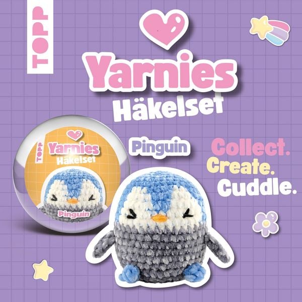 Produktbild: Yarnies - Collect. Create. Cuddle. H&auml;kelset Pinguin