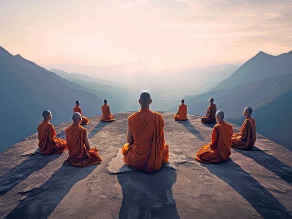 Produktbild: CALVENDO Puzzle Meditation und ein weiter Horizont | 1000 Teile Lege-Gr&ouml;&szlig;e 64x48cm Foto-Puzzle f&uuml;r gl&uuml;ckliche Stunden