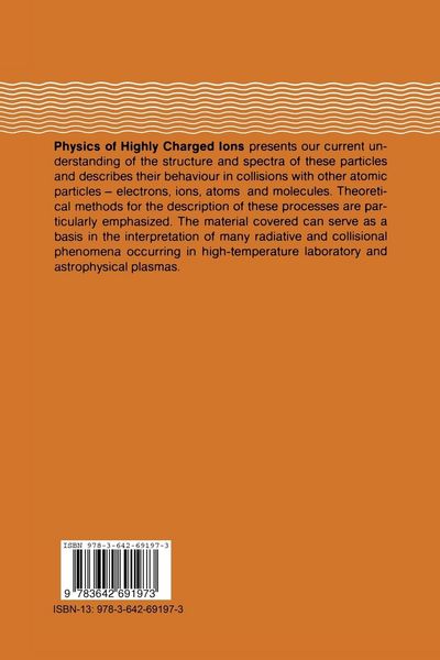 Produktbild: Physics of Highly Charged Ions