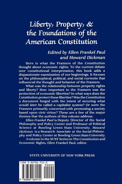 Produktbild: Liberty, Property, and the Foundations of the American Constitution