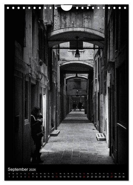 Produktbild: Venice Noir - Das etwas andere Venedig (Wandkalender 2026 DIN A4 hoch), CALVENDO Monatskalender