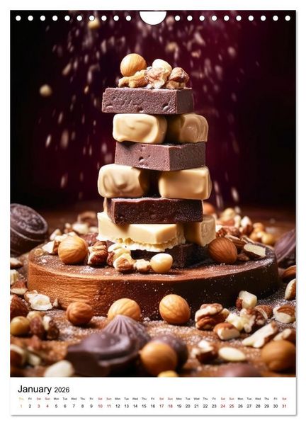 Produktbild: Choco Delight (Wall Calendar 2026 DIN A4 portrait), CALVENDO 12 Month Wall Calendar