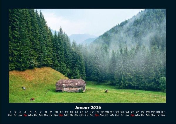 Produktbild: Landschaftskalender 2026 Fotokalender DIN A4