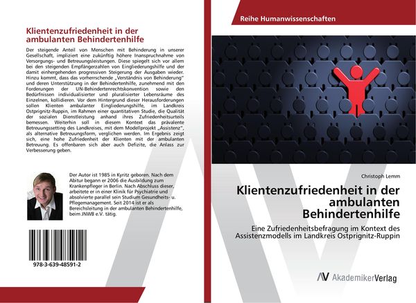 Klientenzufriedenheit in der ambulanten Behindertenhilfe, Taschenbuch von Christoph Lemm, AV Akademikerverlag, 9783639485912