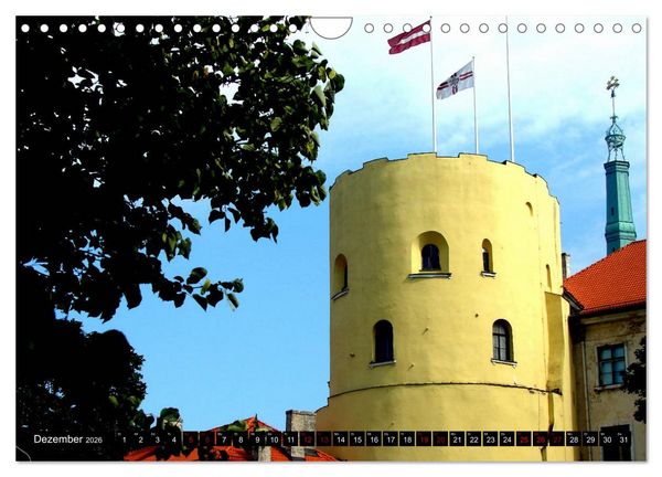 Produktbild: Traumschl&ouml;sser in Lettland (Wandkalender 2026 DIN A4 quer), CALVENDO Monatskalender