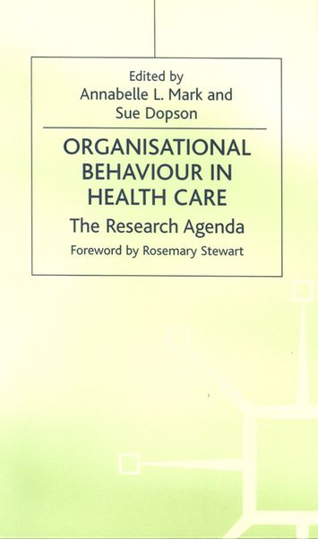 Produktbild: Organisational Behaviour in Health Care