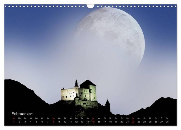 Produktbild: Mondnacht (Wandkalender 2026 DIN A3 quer), CALVENDO Monatskalender