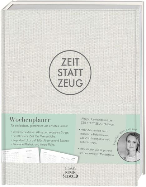 Produktbild: Zeit statt Zeug: Wochenplaner