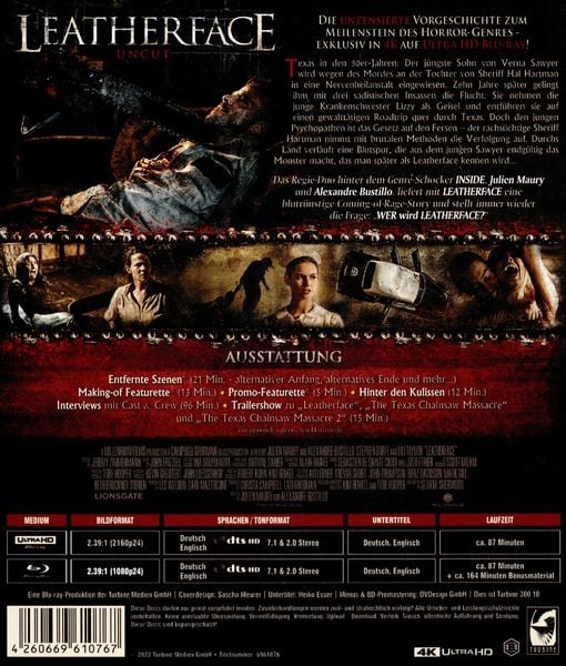 Produktbild: Leatherface (Uncut) (+ Blu-ray 2D)