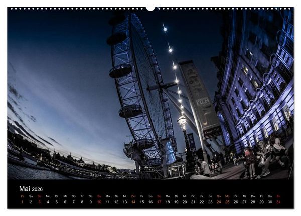 Produktbild: London - street view (hochwertiger Premium Wandkalender 2026 DIN A2 quer), Kunstdruck in Hochglanz
