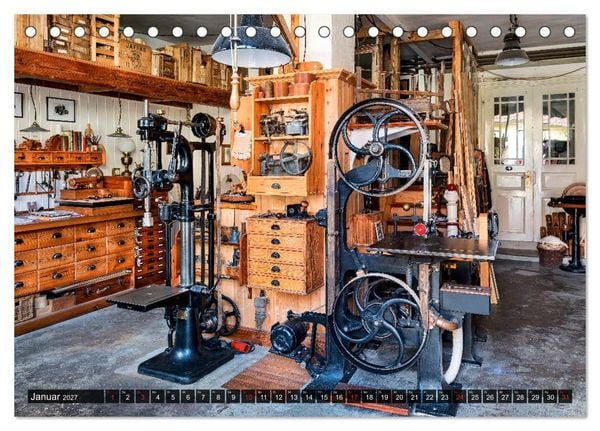 Produktbild: Traditionelles Handwerk, Werkst&auml;tten und Werkb&auml;nke im Focus (Tischkalender 2027 DIN A5 quer), CALVENDO Monatskalender