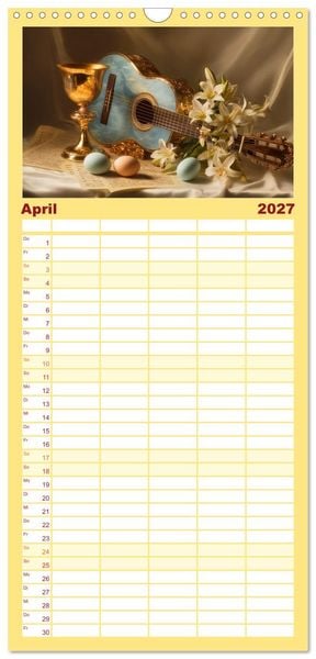 Produktbild: Familienplaner 2027 - Klang der Ewigkeit mit 5 Spalten (Wandkalender, 21 x 45 cm) CALVENDO