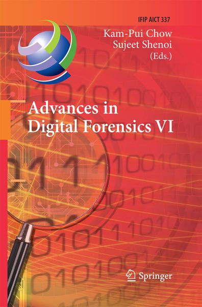 Produktbild: Advances in Digital Forensics VI
