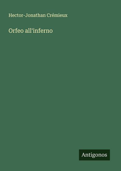 Produktbild: Orfeo all'inferno