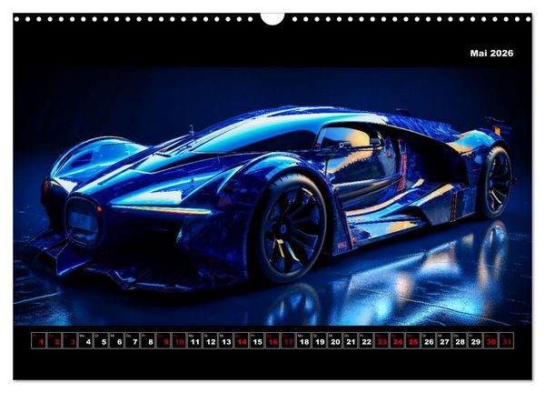 Produktbild: Surreale Cyber Cars (Wandkalender 2026 DIN A3 quer), CALVENDO Monatskalender