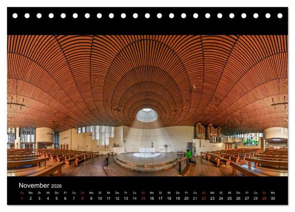 Produktbild: Kapellen, Kirchen und Kathedralen 2026 (Tischkalender 2026 DIN A5 quer), CALVENDO Monatskalender